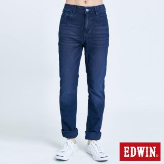 【EDWIN】男裝 JERSEYS 迦績EJ3透氣中直筒牛仔褲(酵洗藍)