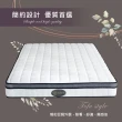 【藤原傢俬】防螨抗菌豆腐硬式獨立筒床墊雙人特大(6X7尺)