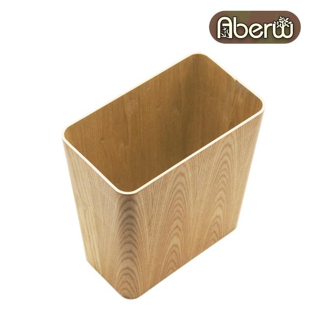 【AberW】楊木垃圾桶-長方-28cm(碎紙桶 木質垃圾桶 置物桶)