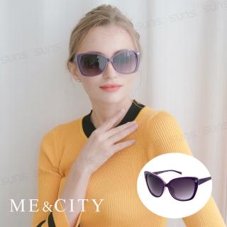 【ME&CITY】歐美曼妙女伶鑲花太陽眼鏡 品牌墨鏡 抗UV400(ME120020 H232)