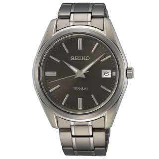 【SEIKO 精工】CS系列 鈦金屬 日系簡約腕錶 618 年中慶 禮物(SUR375P1/6N52-00B0D)