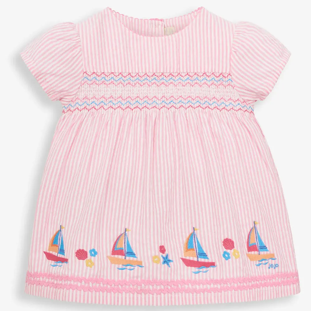 【JoJo Maman BeBe】幼童裝 女童 短袖上衣 T-shirt  100%純棉_粉嫩海洋(JJH2964)