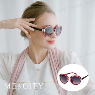 【ME&CITY】時尚義大利設計圓框太陽眼鏡 品牌墨鏡 抗UV400(ME120019 E149)