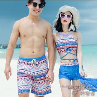 【TING BRA 婷姐內衣】男海灘褲 泳褲 情侶泳衣 休閒五分海灘褲(共2色 XL)