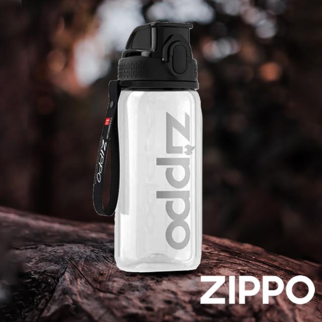 【Zippo官方直營】運動水壺酷動系列-個性運動水壺-墨玉黑550ML(運動水壺)