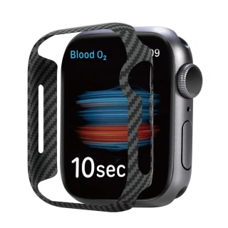 【PITAKA】Apple Watch S7/S8 45mm 航太纖維錶殼(極度輕薄親膚無感)