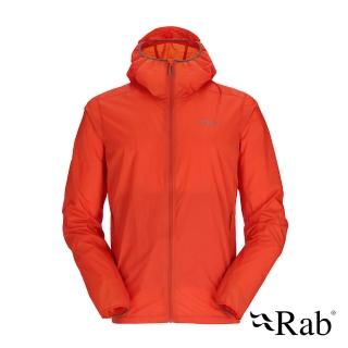 【RAB】Vital Hoody 輕量防風防潑水連帽外套 男款 爆竹橘 #QWS48