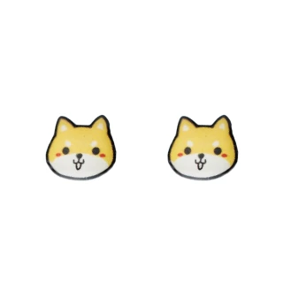 【Sayaka 紗彌佳】耳環 飾品  純銀可愛萌寵黃色狗狗造型耳環