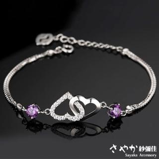 【Sayaka 紗彌佳】手鍊 飾品 墜入情網鑲鑽手鍊