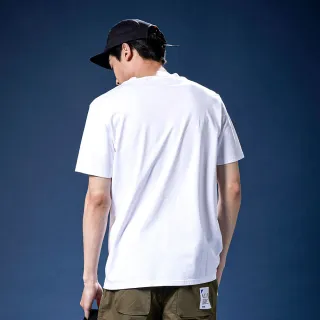 【EDWIN】男女裝 網路獨家↘晶片LOGO短袖T恤(白色)
