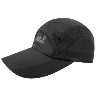 【Jack wolfskin 飛狼】經典百搭素色透氣棒球帽(黑色)