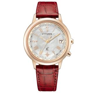 【CITIZEN 星辰】XC Hebe廣告款25週年限定電波光動能女錶/36mm(CB1105-02W)