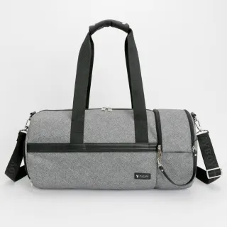 【PLAYBOY】旅行袋 Brisk系列-行李箱搭配(灰色)