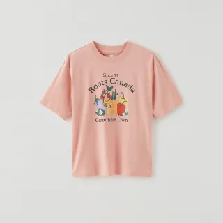 【Roots】Roots 中性- 回歸根源系列 田園蔬果短袖T恤(粉紅色)