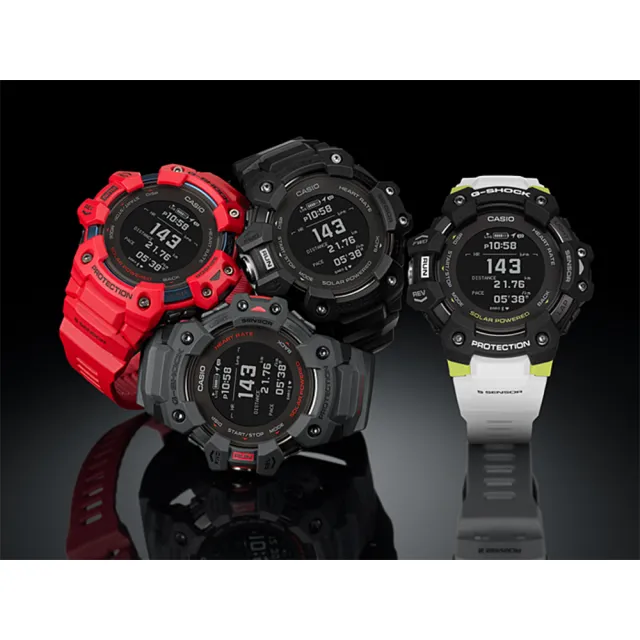 【CASIO 卡西歐】G-SHOCK 太陽能GPS心律運動錶 情人節 送禮(GBD-H1000-1A7)