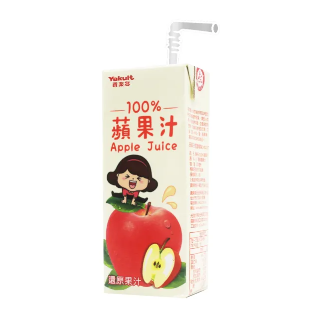 【Yakult 養樂多】100%蘋果汁(200ml*24入/箱)