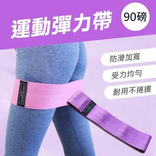 【Mont.Fit】多功能環形運動彈力帶/阻力帶/拉力帶-90磅76cm*8cm(紫色)
