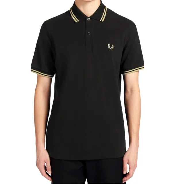 【FRED PERRY】Fred Perry 左胸口刺繡Logo 經典雙滾邊POLO衫 XS號(英國品牌)