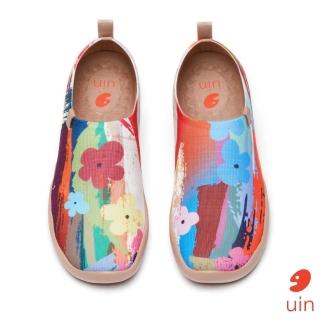 【uin】西班牙原創設計 女鞋 斑斕夏花彩繪休閒鞋W1010058(彩繪)