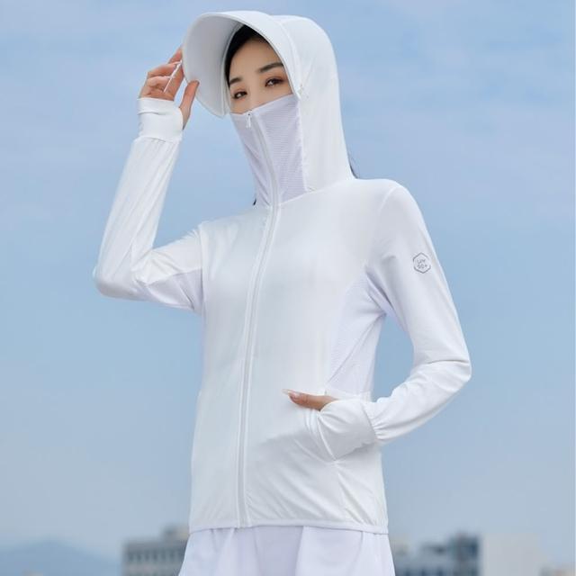 【米蘭精品】現貨+預購 防曬外套連帽夾克(冰絲可拆帽簷男女防曬衣9色74ce5)