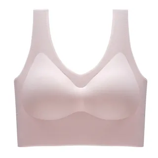 【Amhome】大碼乳膠蕾絲美背無痕無鋼圈內衣#112160現貨+預購(5色)