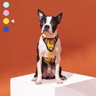 【PurrPaw 呼嚕抱抱】Pawfect-Fit! 寵物胸背帶-M(臺灣設計 輕量透氣 四色 防暴衝前扣環設計)