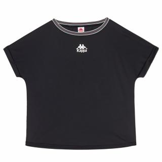 【KAPPA】義大利舒適女生短袖圓領衫(黑371G1ZW005)