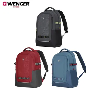 【WENGER 威戈】雙11 Wenger Ryde 16吋電腦後背包 32*47*21 灰/紅/藍(611990/611991/611992)