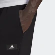 【adidas 愛迪達】長褲 男款 運動長褲 慢跑 亞規 M FI DBLKNT PT 黑 HE2225