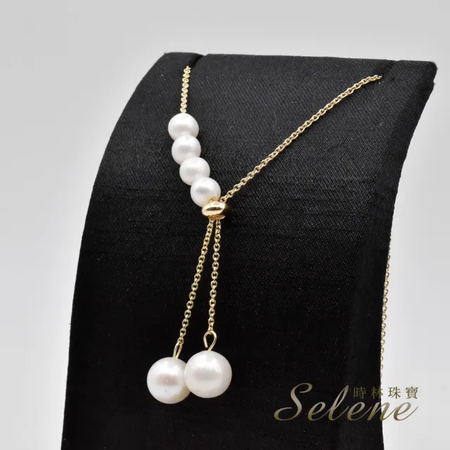 【Selene】設計款珍珠Y字鍊(總長約50cm)