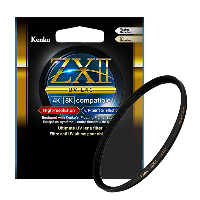 【Kenko】55mm ZETA ZXII UV L41(公司貨 薄框多層鍍膜UV保護鏡 高透光 防水抗油污 支援4K/8K 日本製)