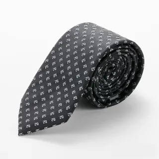 【per-pcs 派彼士】商務體面優質領帶_黑(D-109)