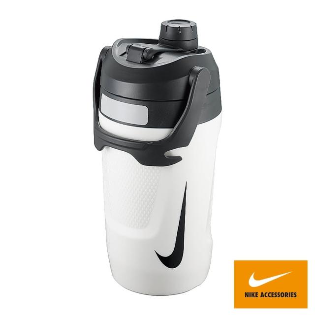 【NIKE 耐吉】大口徑霸水壺 運動水壺 FUEL JUG 40OZ 白黑 N100311015340