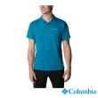 【Columbia 哥倫比亞 官方旗艦】男款-Omni-Shade UPF50酷涼快排Polo衫-藍色(UAE92290BL / 2022年春夏商品)