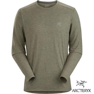 【Arcteryx 始祖鳥官方直營】男 Cormac 快乾 長袖 圓領衫(糧草綠)