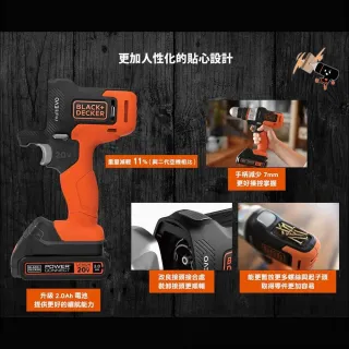 【Black+Decker】組合  20V Max第三代可換頭惡魔機套裝+圓鋸頭+軍刀鋸頭(電鑽)