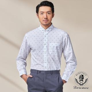 【BARONECE 百諾禮士】日式設計簡約長袖襯衫 白(620403-01)
