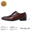 【TINO BELLINI 貝里尼】男款 復刻擦色雕花雙釦孟克紳士鞋HM2O0009