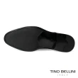 【TINO BELLINI 貝里尼】男款 極簡翼紋雕花德比紳士鞋HM2T0015-1(黑)