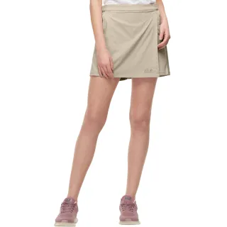 【Jack wolfskin 飛狼】女 Supplex 戶外休閒短褲裙(卡其)