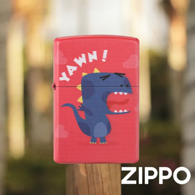 【Zippo官方直營】小恐龍系列-紅色防風打火機(美國防風打火機)
