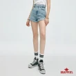【BRAPPERS】女款 冰膚美丹寧系列-冰膚美高腰微彈短褲(雪花藍)