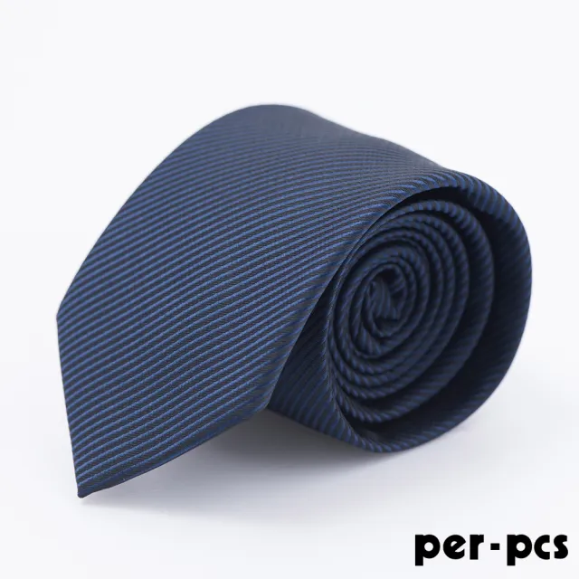 【per-pcs 派彼士】尚紳士雅痞領帶_深藍細斜紋(PW1001)