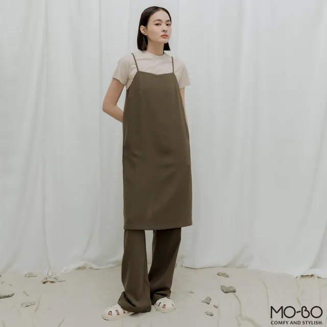 【MO-BO】春日暖陽假兩件連身褲(褲子)