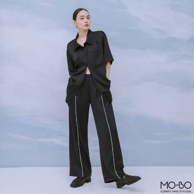 【MO-BO】六本木前出芽設計落地褲(褲子)