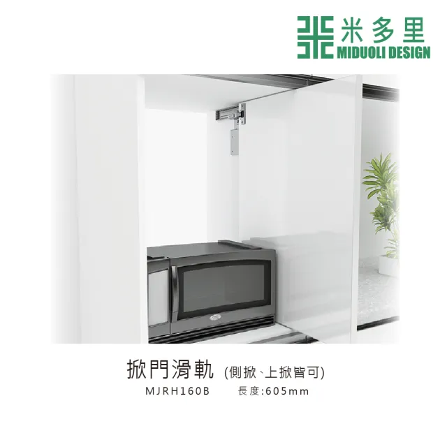 【MIDUOLI 米多里】掀門滑軌(MJRH160B)