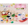 【EPOCH】森林家族 寶寶玩具配件組 白兔熊貓嬰兒(Sylvanian Family)