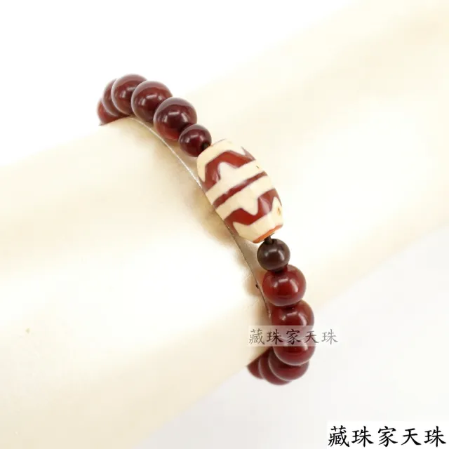 【藏珠家】虎紋天珠手鍊