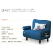 【潮傢俬】TIMES小時代-5段調節扶手沙發床-寧靜藍(幅68/沙發床)
