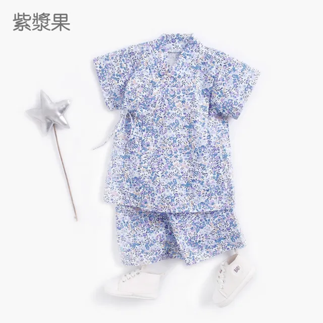 Midou Kids米朵】和風櫻花上衣褲子兒童浴衣甚平(兒童浴衣寶寶浴衣幼兒 